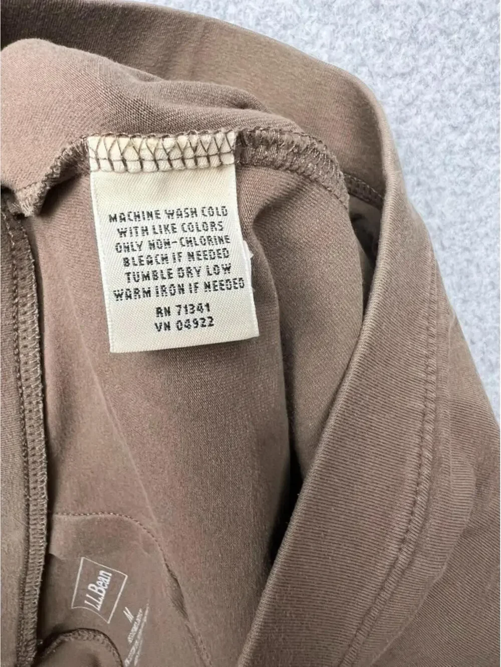 L.L.Bean Womens Brown Wide Leg Crop Pants M Cotton Stretch High-Rise Comfort